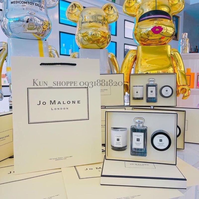 TÁCH SET JO MALONE LIMITED 2021 - NẾN 60gr , NƯỚC HOA 100ml - BODY CREAM 50gr ENGLISH PEAR