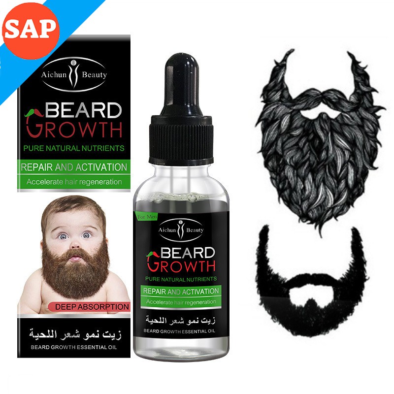 Tinh Chất Giúp Mọc Râu,Tóc, Lông Mày Cực Mạnh Đầy Nam Tính  Beard Growth