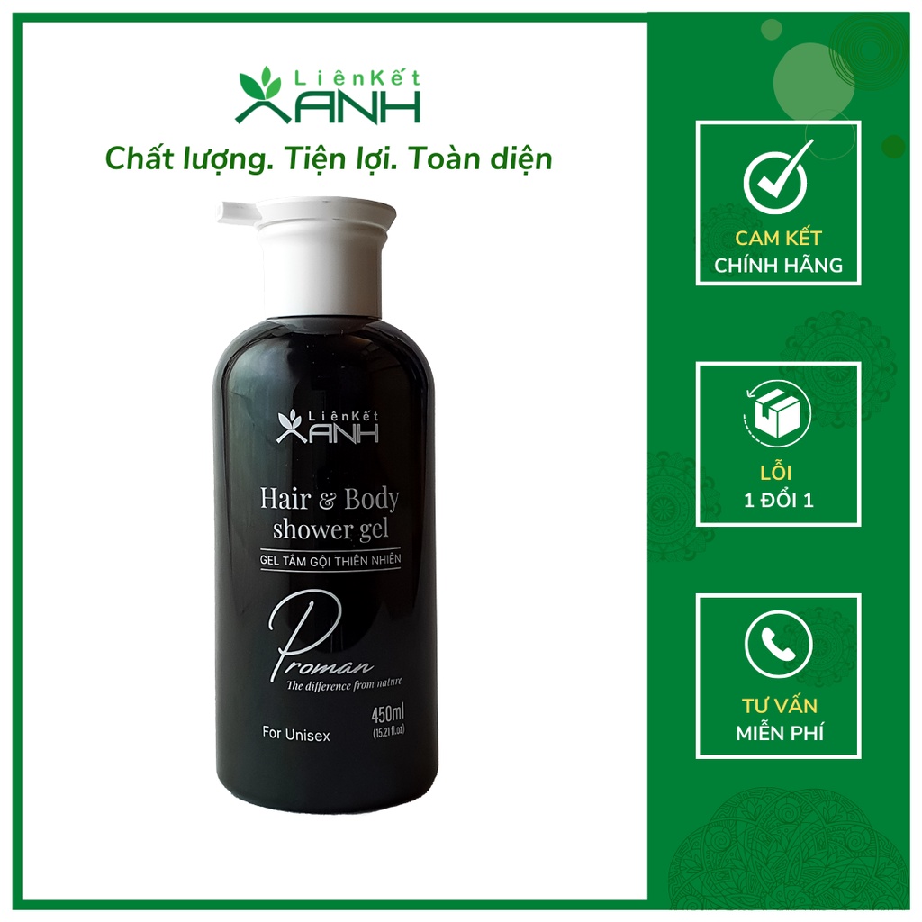 DẦU TẮM GỘI THIÊN NHIÊN PROMAN