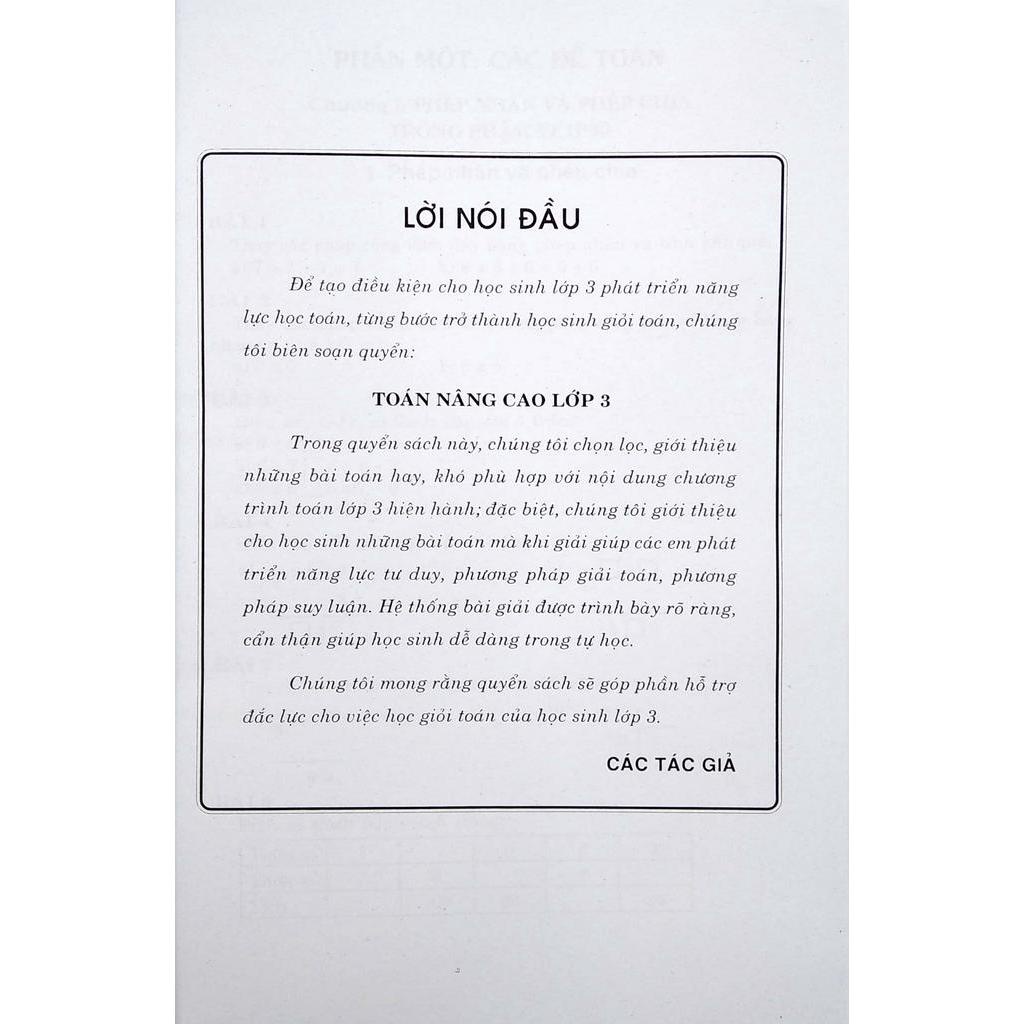 Sách Toán Nâng Cao Lớp 3
