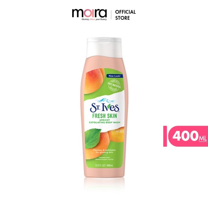 Sữa tắm dưỡng da St.Ives chiết xuất Trái Mơ Fresh Skin Apricot 400ml