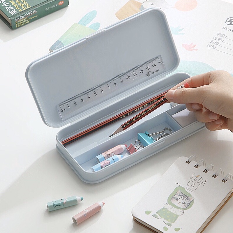 [ DaVinci ] Hộp bút nhựa nhiều màu pencal box