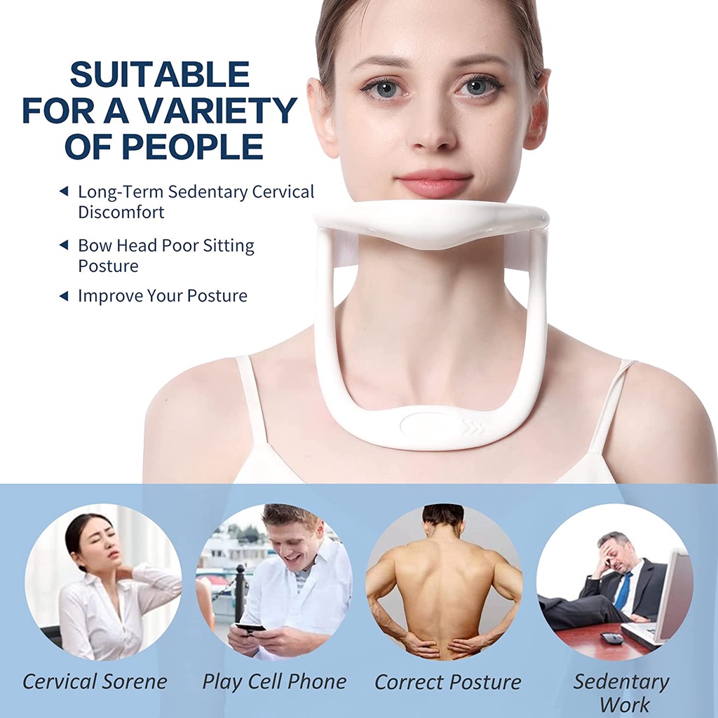 Đai nẹp cổ JUNLAIKANG hỗ trợ điều chỉnh tư thế làm giảm đau cổ và vai chuyên dụng