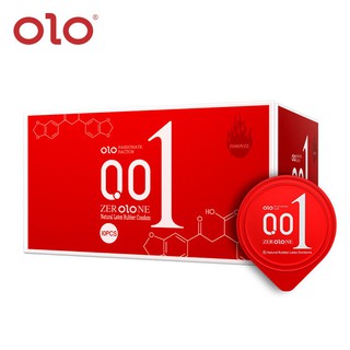 Bao cao su siêu mỏng 0.01 OLO ĐỎ-Siêu truyền nhiệt-Kéo dài thời gian-Hộp 10c