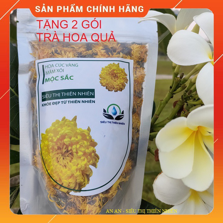 Hoa Cúc Vàng ⚡️ 𝐅𝐑𝐄𝐄 𝐒𝐇𝐈𝐏 ⚡️ hoa cúc mâm xôi, Loại 1 Cao Cấp, Tặng 2 Gói Trà Hoa Quả.