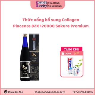 Nước uống collagen placenta 82x 120000 sakura premium 500g nhật bản - cosme beauty
