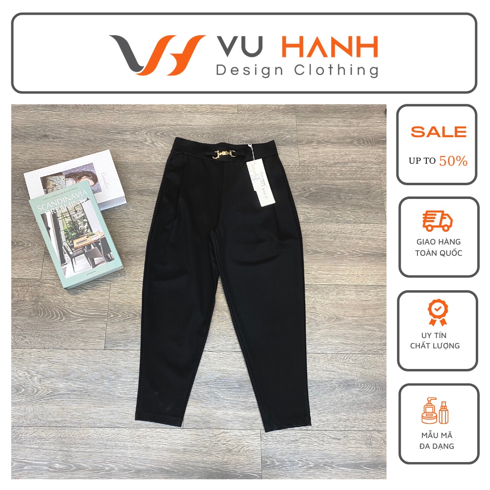 Quần umi baggy đai vàng mặt người | Shop Vũ Hạnh