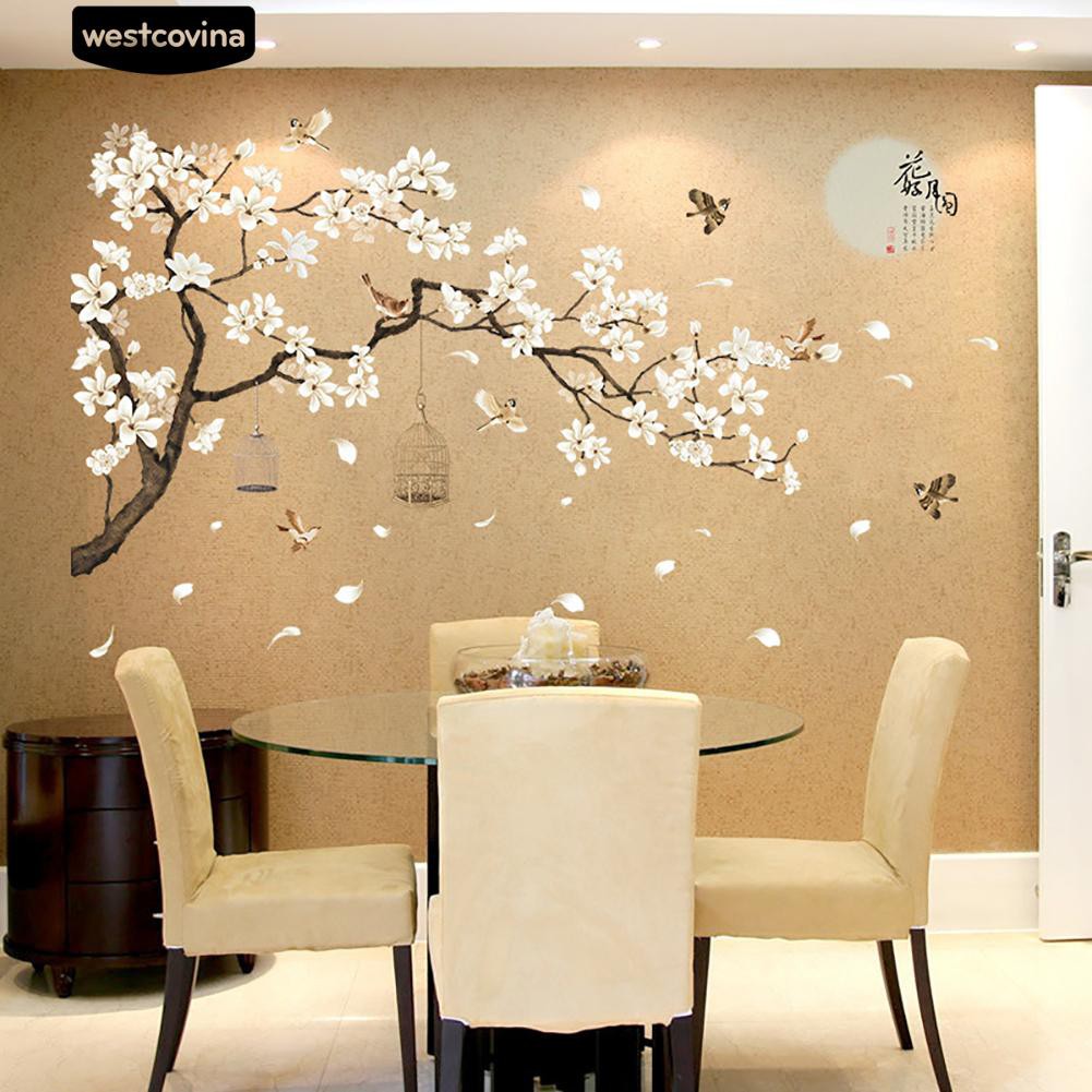 Sticker dán tường hình những bông hoa đẹp mắt