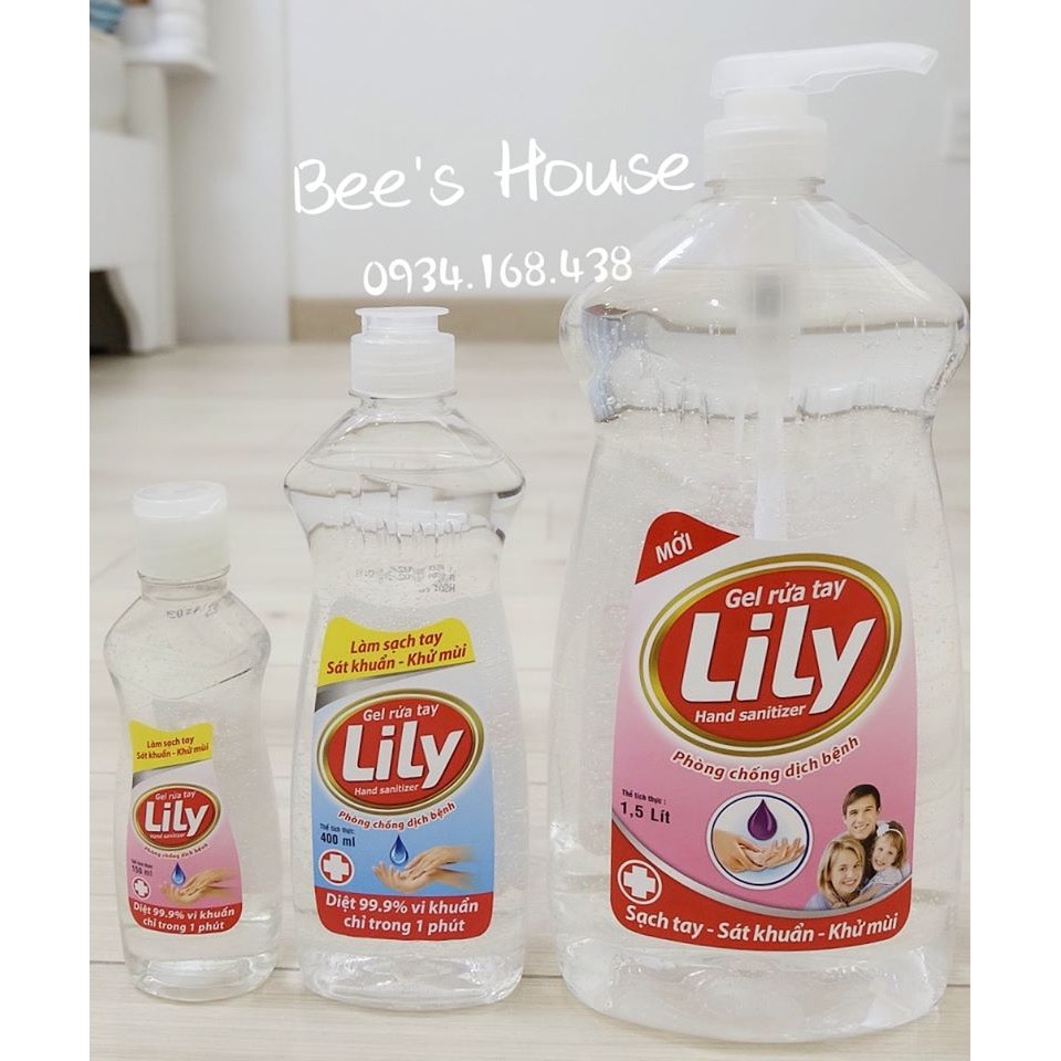 Gel rửa tay khô diệt khuẩn Lily