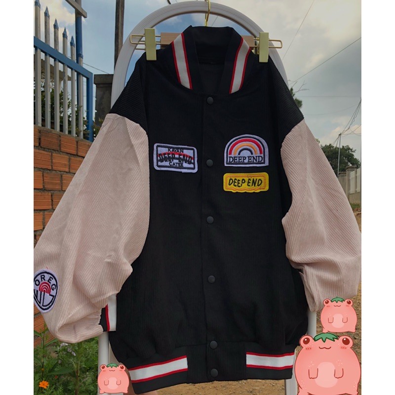 Khoác bomber nhung tăm (Ảnh shop tự chụp) | BigBuy360 - bigbuy360.vn