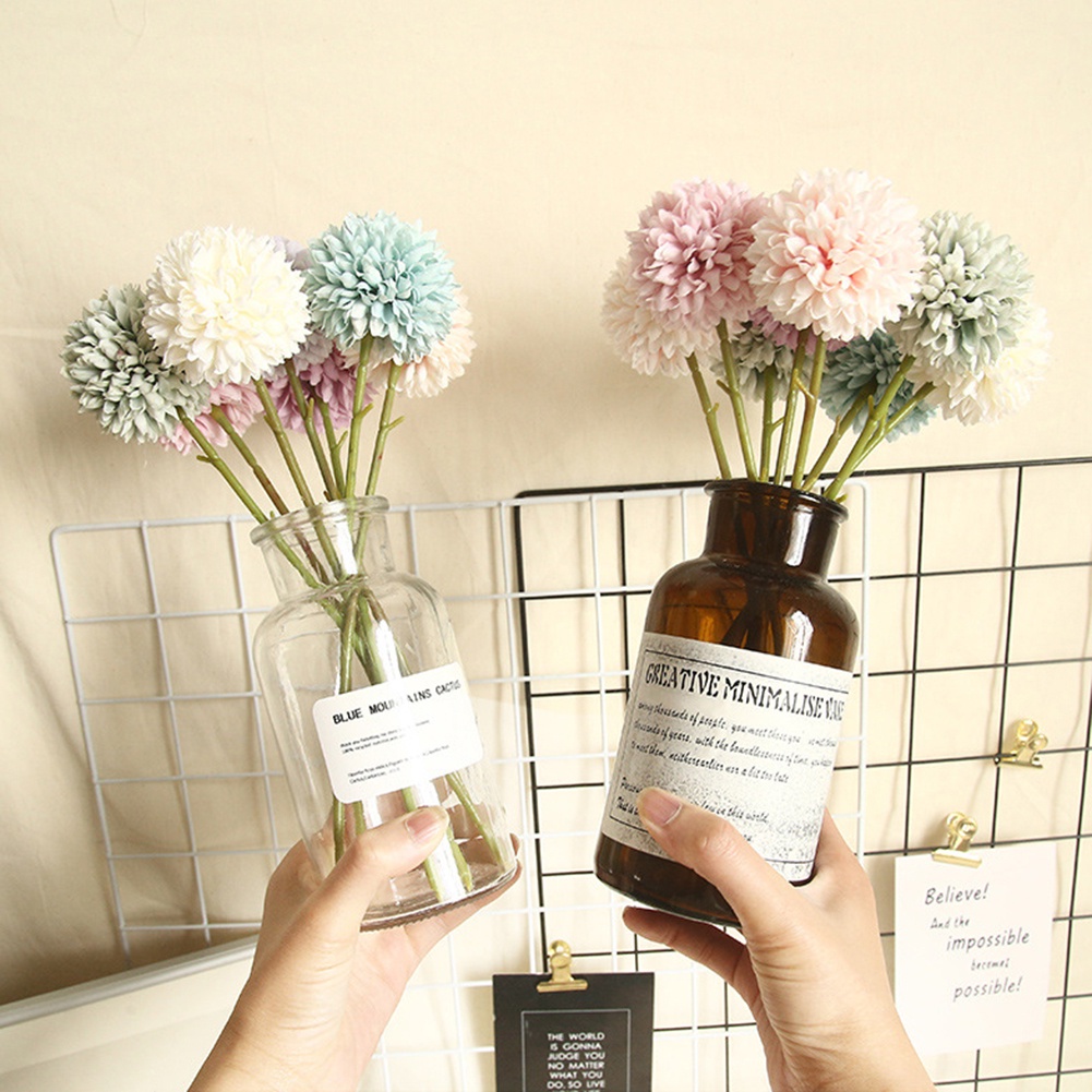 Hoa bồ công anh nhân tạo trang trí tiệc cưới diy