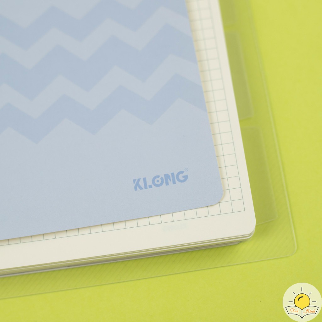 Sổ còng sắt B5 80 tờ  Caro 5x5 Ms 550  26 chấu kèm 5 tab bìa phân trang binder Klong