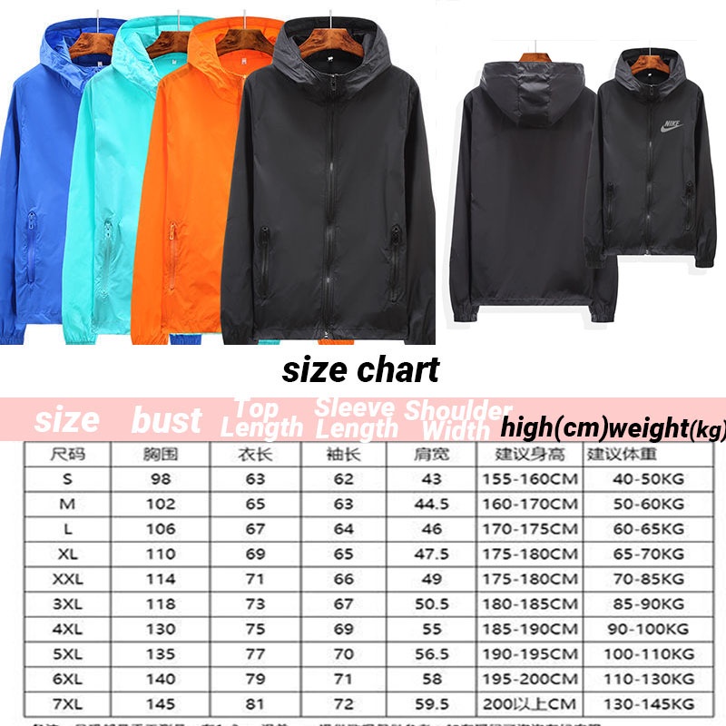 Áo Khoác Chống Nắng Gió Và Nhẹ Có Mũ Trùm Cỡ Lớn Thời Trang Cho Nam Và Nữ