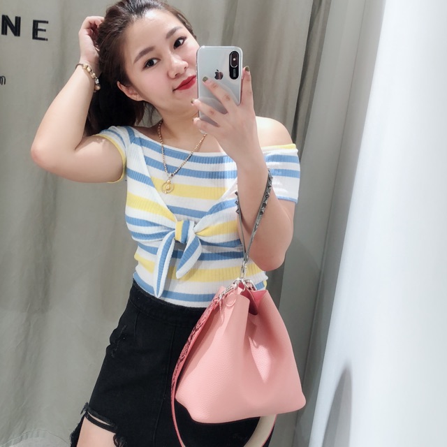 Áo trễ vai zara
