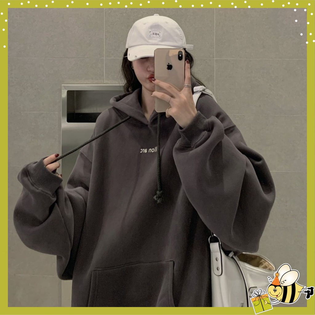 Áo hoodie nỉ nam nữ ellon arc Form Rộng Chất Nỉ Ngoại Dày Dặn Unisex mẫu hot 2022.