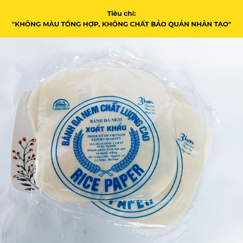 Bánh đa nem rế Làng Chều Hà Nam ăn sống giòn dai, bánh tráng dẻo rán rice paper đảm bảo vệ sinh an toàn thực phẩm | BigBuy360 - bigbuy360.vn