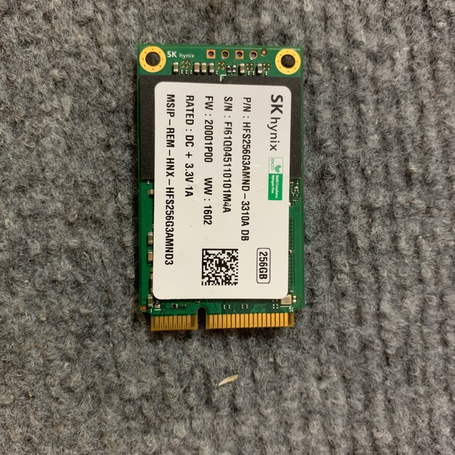 SSD msata 256GB BH 36 tháng SK hynix, adata
