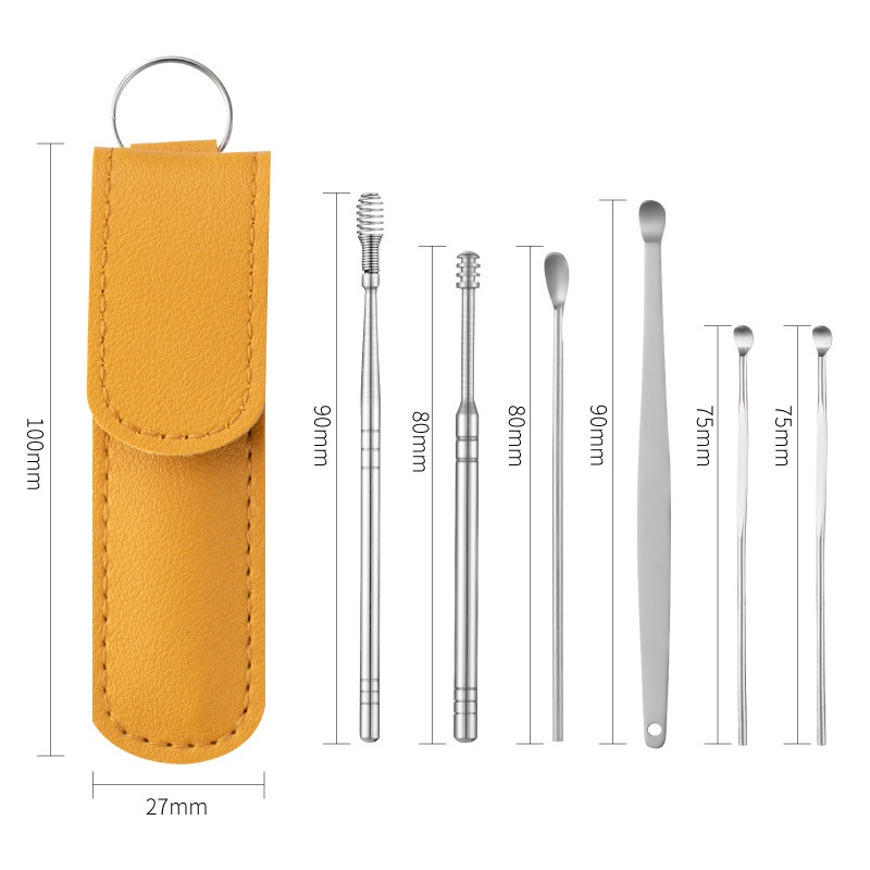 Set 6 Dụng Cụ Lấy Ráy Tai Chuyên Dụng