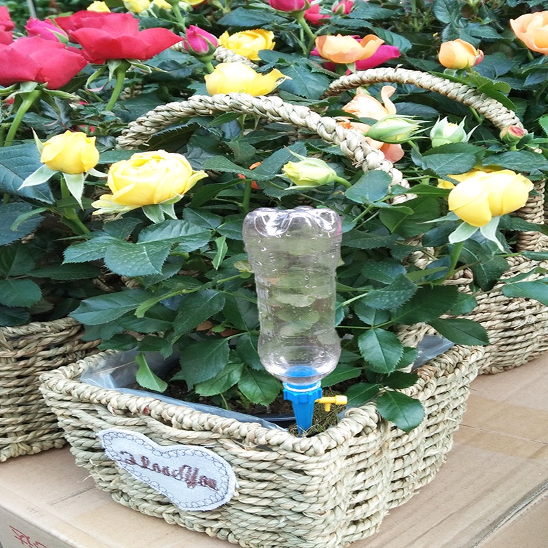 Bộ 10 vòi tưới cây nhỏ giọt tự động có van điều chỉnh tùy ý -Thiết bị nhỏ giọt gắn chai nước tiện lợi VS STORE