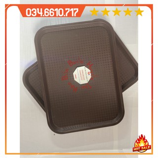 Khay nhựa bưng bê đồ chống trượt - Khay phục vụ nhà hàng 2627 - Màu ngẫu nhiên