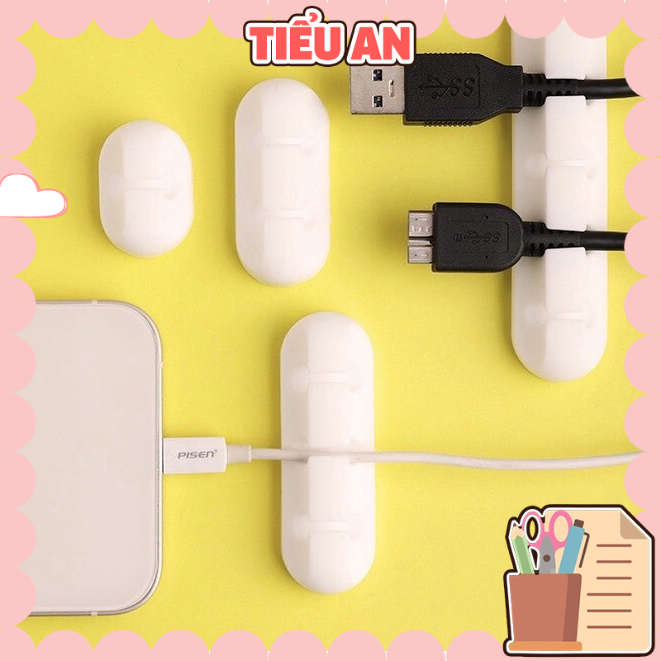 Dụng cụ Kẹp và Cố Định Dây Sạc, Dây Điện - Móc Chìa Khóa tiện lợi