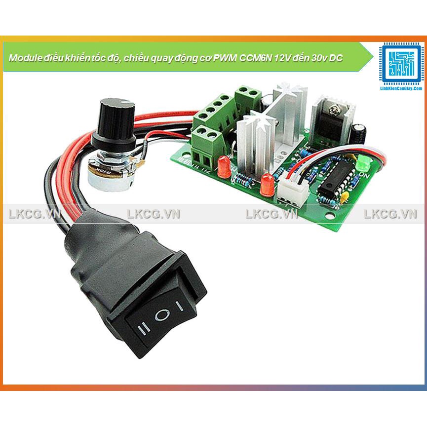 Module điều khiển tốc độ, chiều quay động cơ PWM CCM6N 12V đến 30v DC