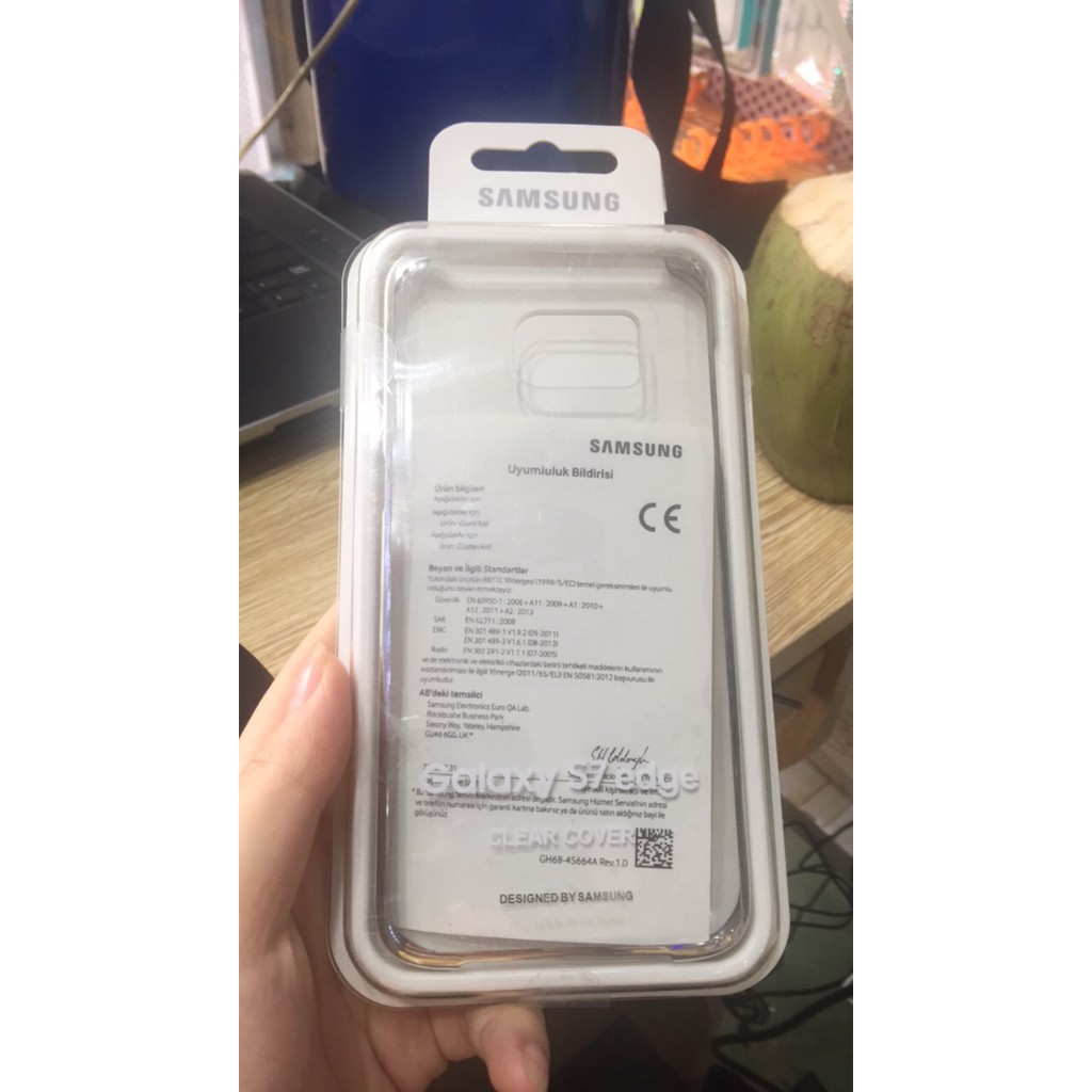 ỐP HÃNG SAMSUNG CLEAR COVER SAMSUNG S7 EDGE