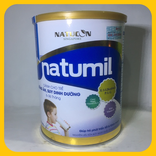 Sữa Natumil ( cho trẻ biếng ăn và suy dinh dưỡng ) lon 900g date:4/2023