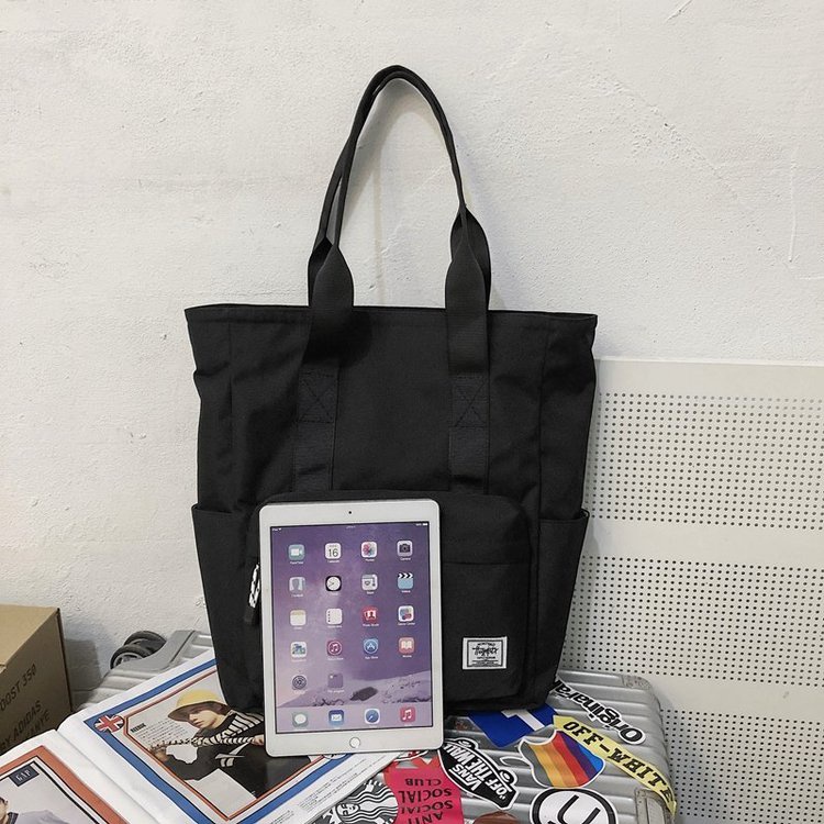 Túi tote đeo vai nylon chống thấm nước sức chứa lớn thời trang Nhật Bản cho nam
