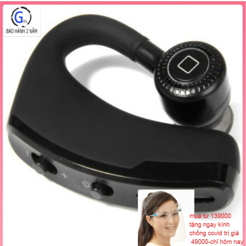 Tai nghe cao cấp chống ồn 🚚 FREE SHIP 🚚 Tai nghe Bluetooth V9 có mic màu đen sang trọng, thể thao thế hệ mới 5.0