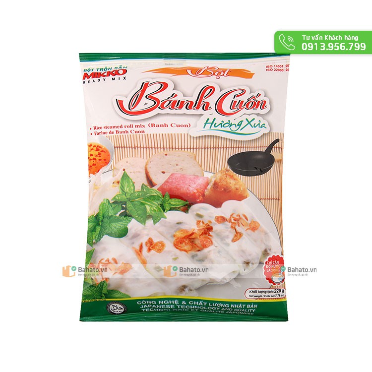 Bột bánh cuốn trộn sẵn Mikko gói 220g