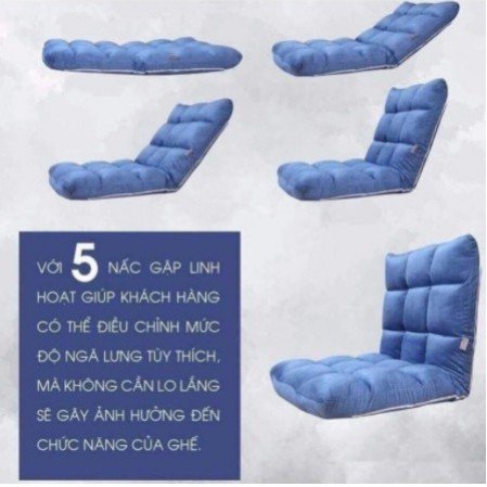 Ghế Tựa Lưng Ngồi Bệt Nhật Bản Cao Cấp Tatami Tùy Chỉnh 5 Cấp Độ - Hàng Loại 1 - Rẻ Vô Địch