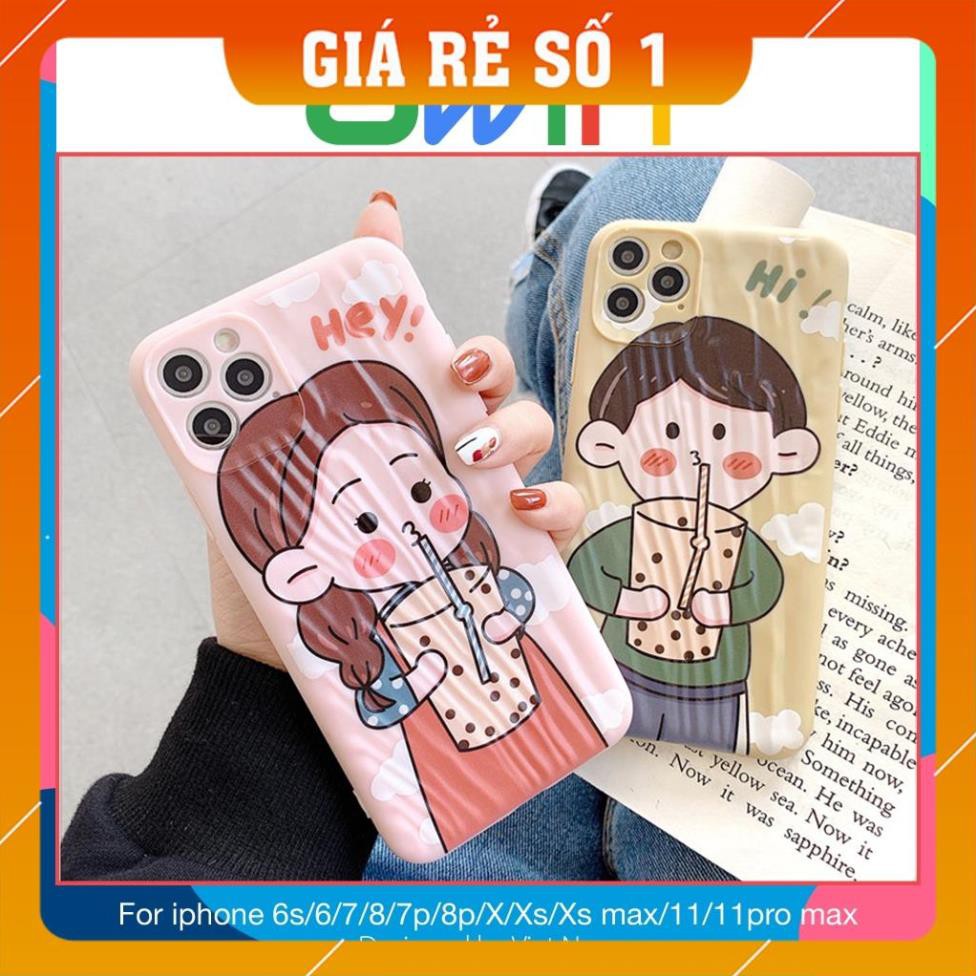 Ốp iphone - Ốp lưng Trà sữa độc đáo sóng /5s/6/6s/6plus/6splus/7/8/7plus/8plus/x/xs/xs max/11/11promax - Awifi Case G1-6