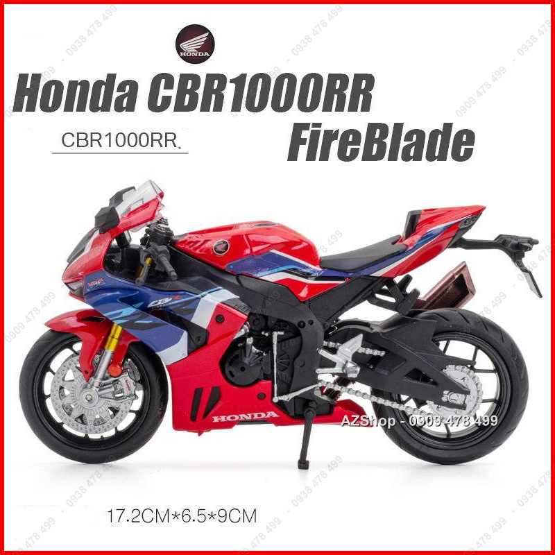 Xe Mô Hình Moto Honda CBR 1000R FireBlade New - Tỉ Lệ 1:12