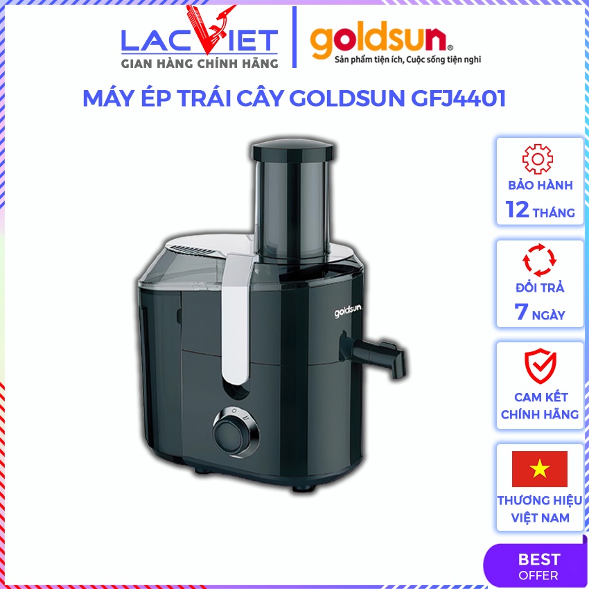 Máy ép trái cây Goldsun GFJ4401 - Máy ép hoa quả công suất 600W– Hàng chính hãng - Bảo hành 12 tháng