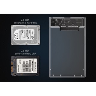 Box trong suốt SSD/HDD chuẩn 2.5 usb 2.0