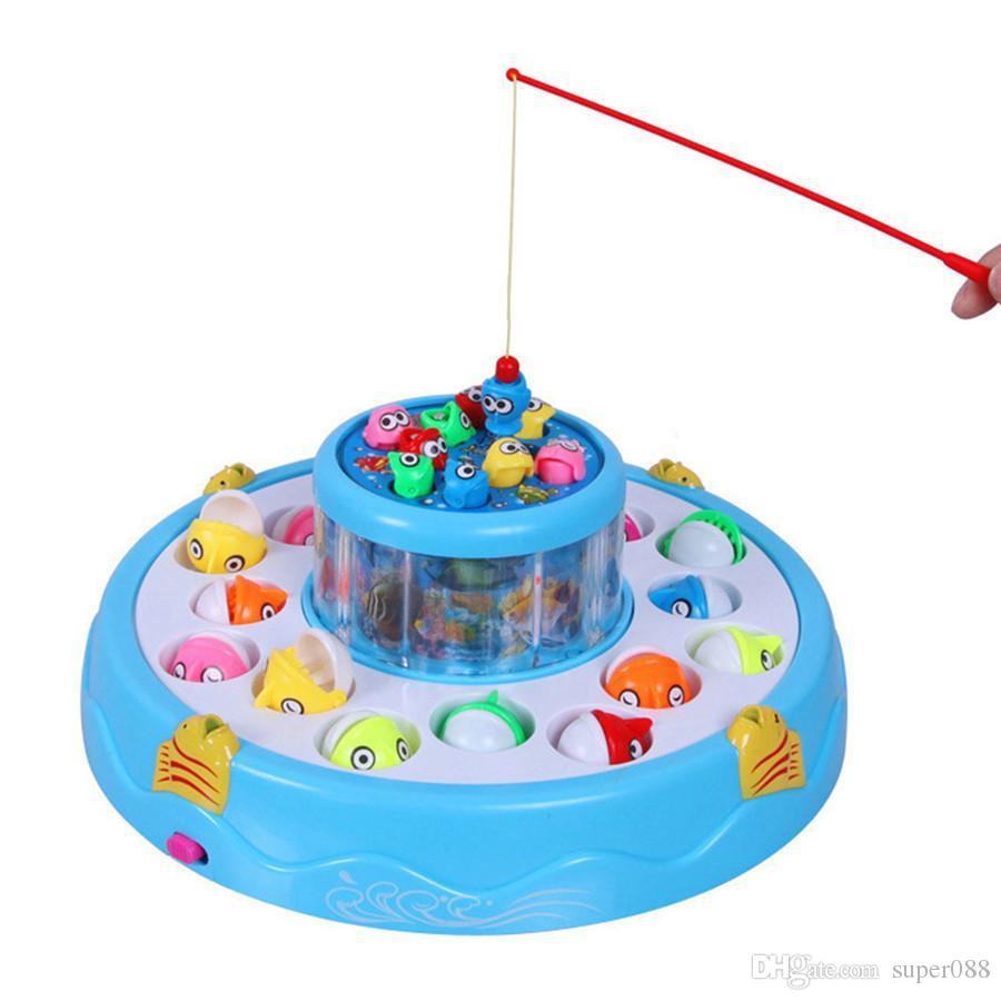 Bộ đồ chơi Câu Cá 2 Tầng Có Đèn Xoay cho bé