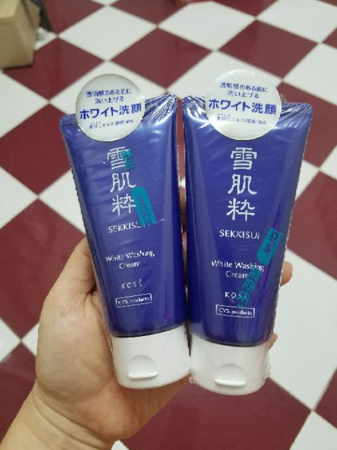 Sữa rửa mặt trắng da Nhật Bản không paraben KOSE SEKKISUI (Hàng xách tay)