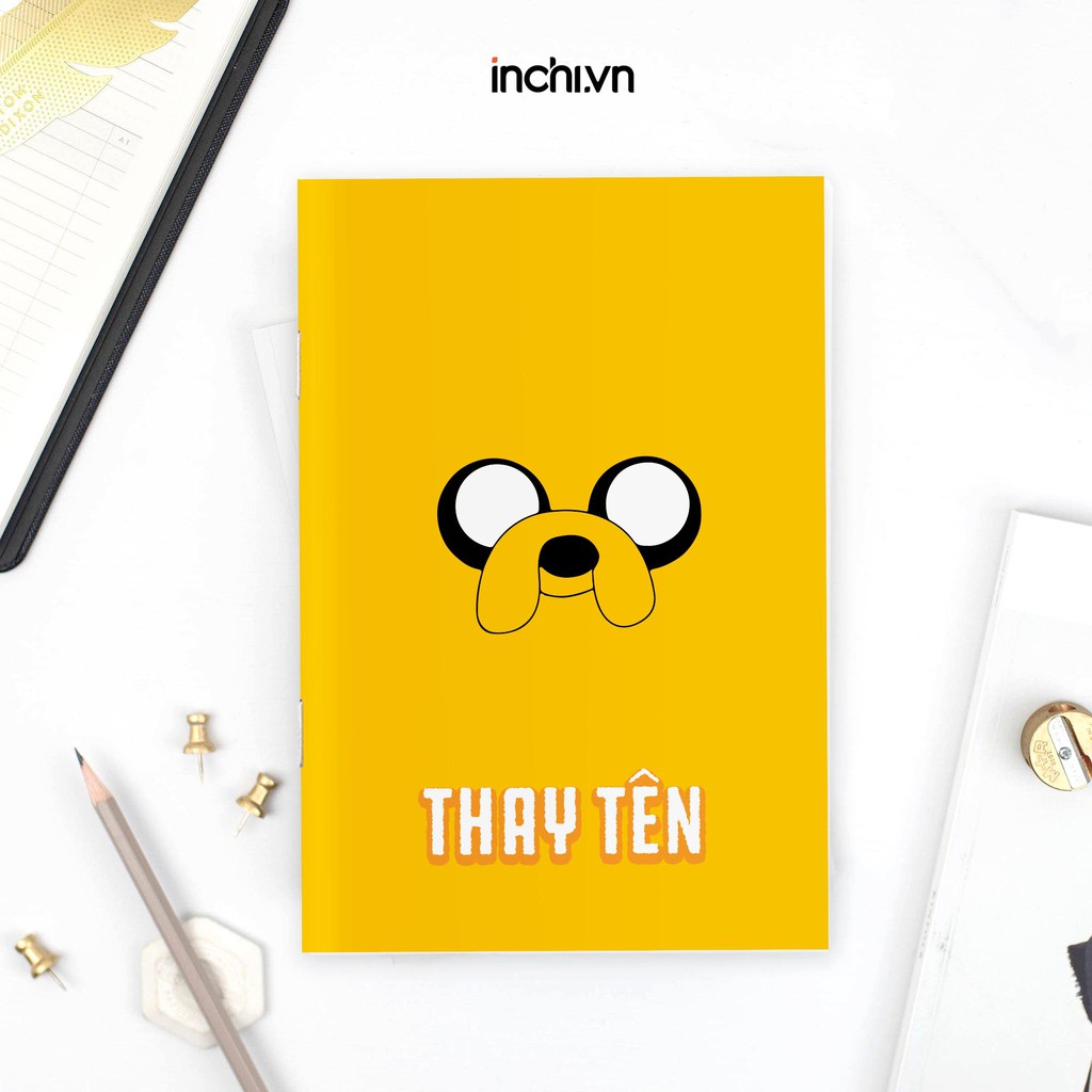 ( ADVENTURE TIME ) 5 MẪU VỞ KẺ NGANG IN TÊN THEO YÊU CẦU KÈM BÌA IN NHÂN VẬT HOẠT HÌNH GIỜ PHIÊU LƯU 80 TRANG SIÊU ĐẸP