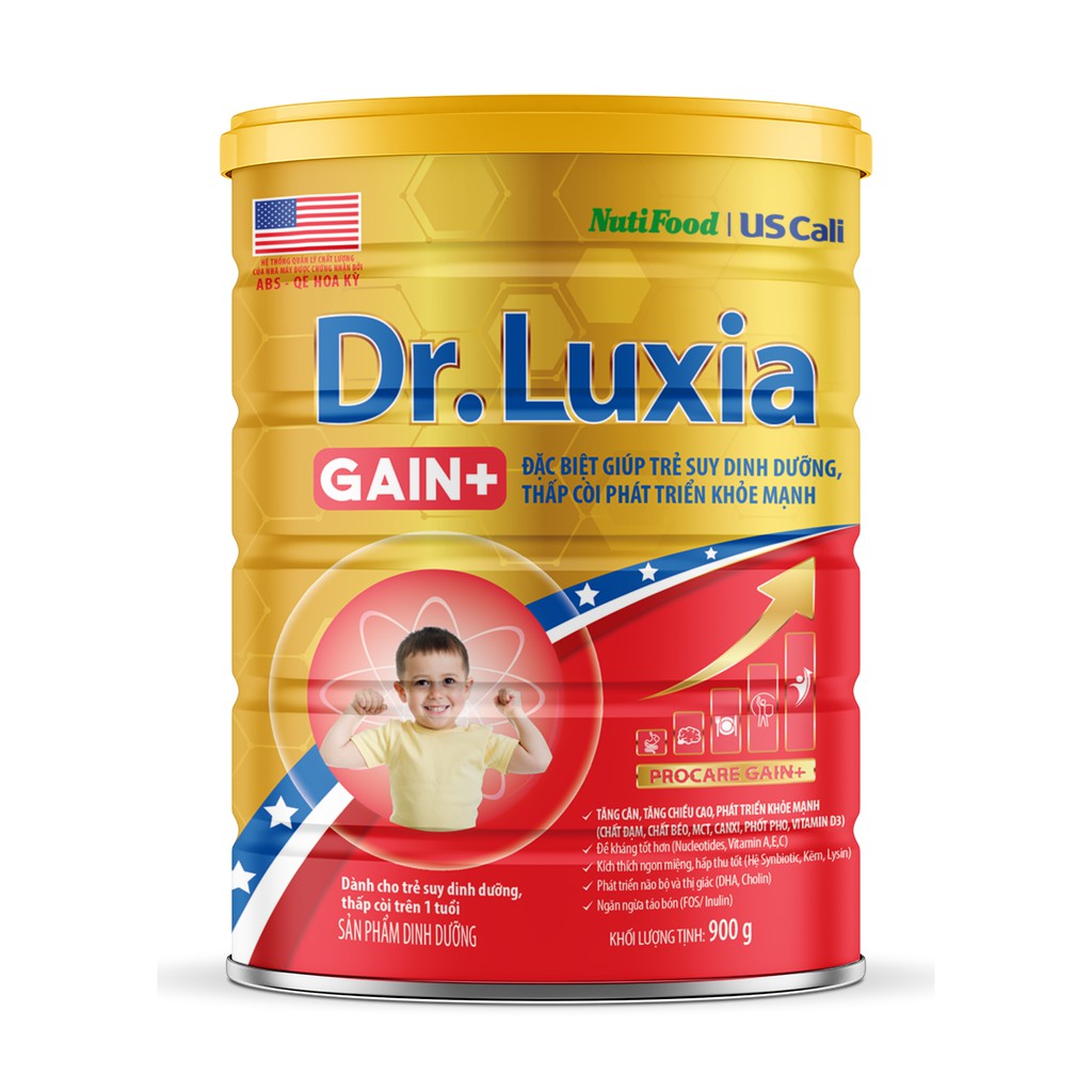 Sữa bột Dr.Luxia Gain+ 900g _Duchuymilk