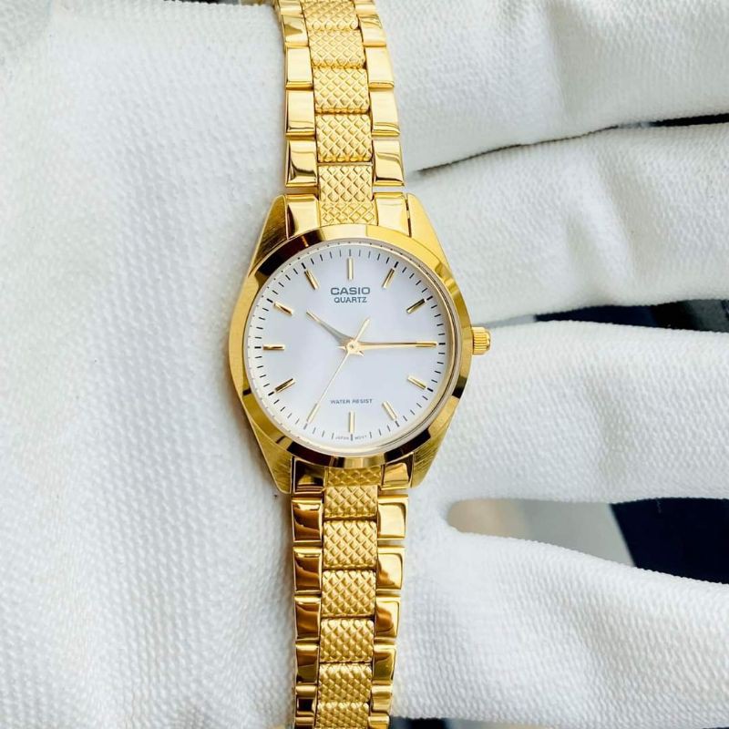 Đồng hồ nữ dây vàng Casio LTP-1274G chính hãng giá rẻ