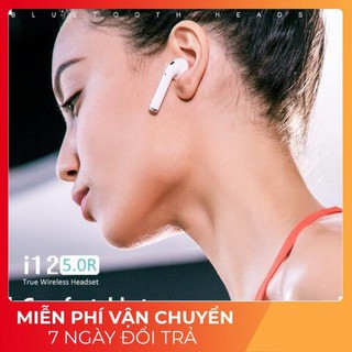 [ GIÁ HUỶ DIỆT] Tai Nghe Bluetooth 5.0 i12 TWS [CẢM ỨNG VÂN TAY] (Màu trắng)