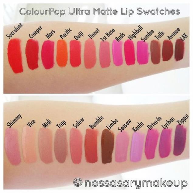 Son kem Colourpop dòng Ultra Matte Lip (siêu lì)