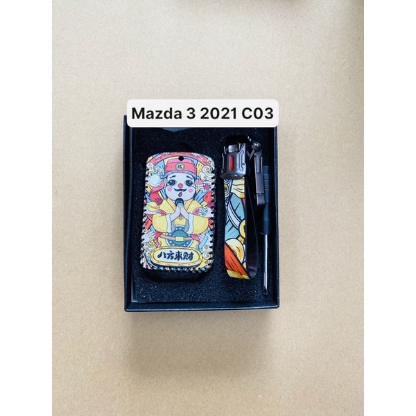 Ốp khoá da ô tô Mazda 3