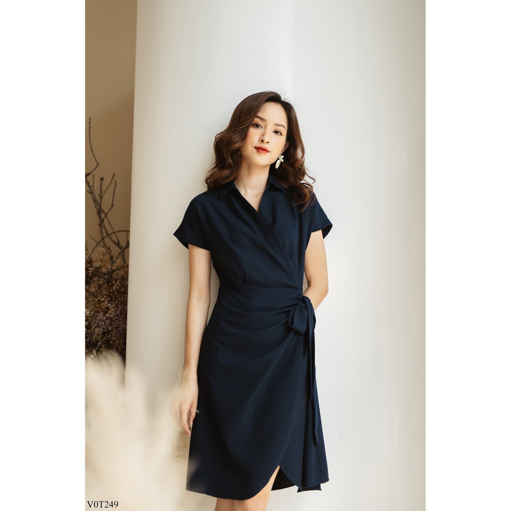Váy vạt chéo nơ eo TIIN STORE đủ màu đủ size V0T249 | BigBuy360 - bigbuy360.vn