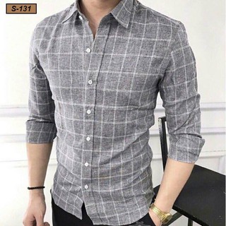 Áo sơ mi nam chất đũi trơn