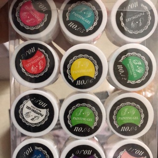 Sét vẽ 12 màu vẽ nail dạng gel