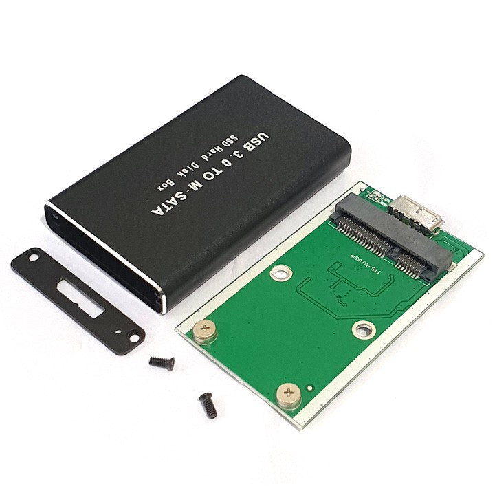 [Mã ELFLASH5 giảm 20K đơn 50K] Box SSD mSATA vỏ kim loại USB 3.0 BX26 BX41 BX03