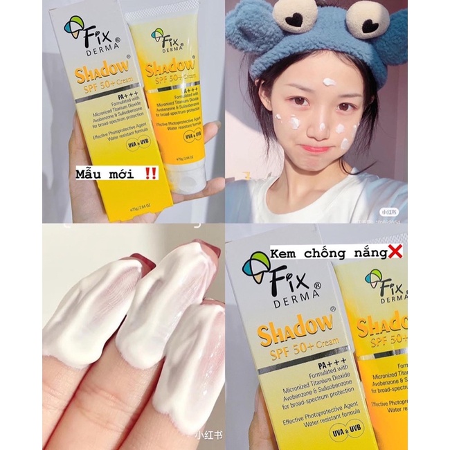 KEM CHỐNG NẮNG SHADOW FIXDERMA SPF 50+ CREAM