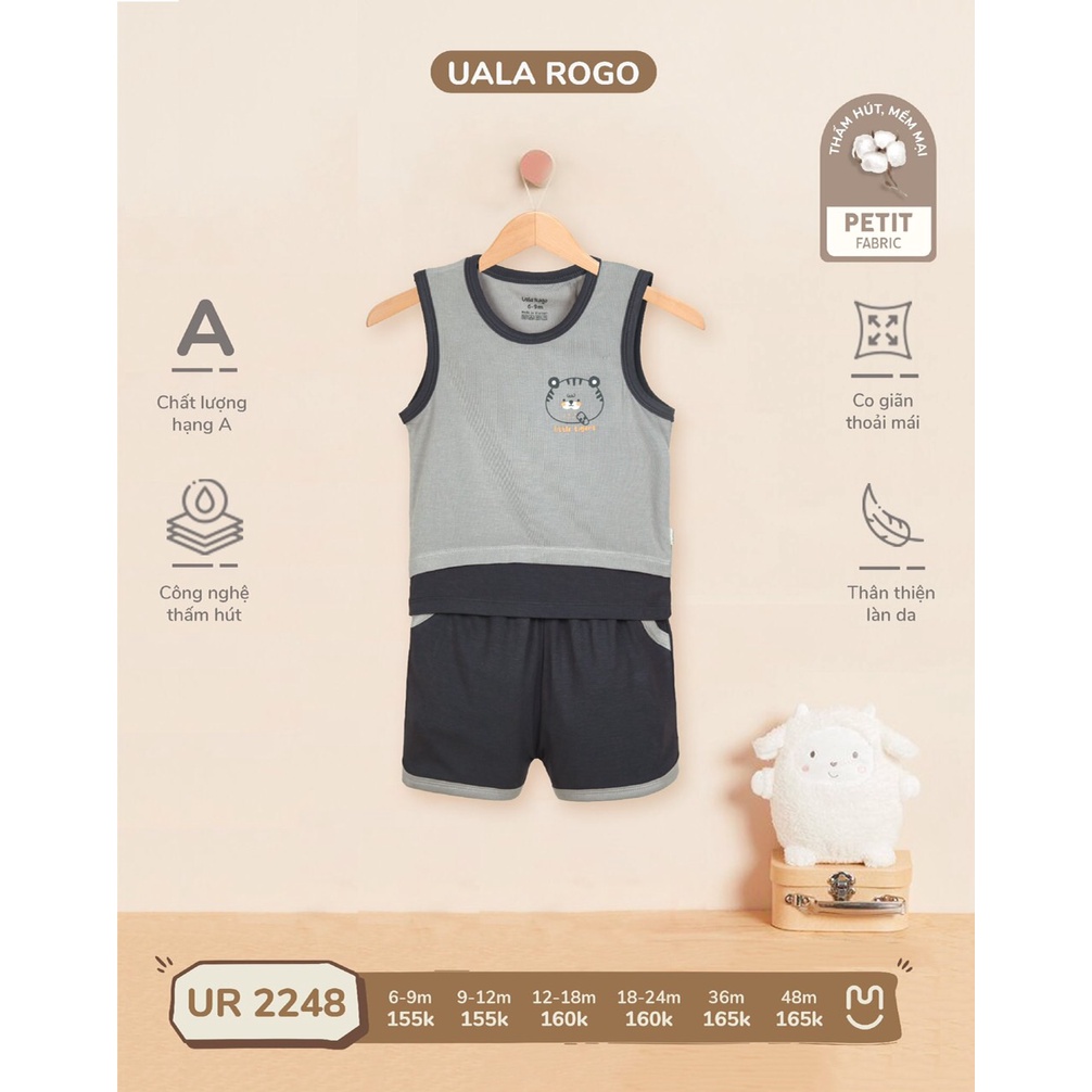 Bộ Ba Lỗ In Hình Hổ Vải Petit UR2248